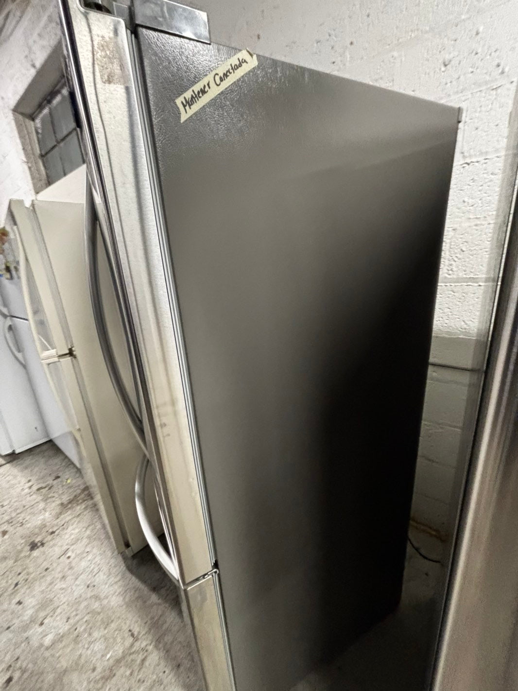 > LG 30” wide French Door Refrigerator in Stainless Steel with ice maker inside used-refurbished # RFD2BB