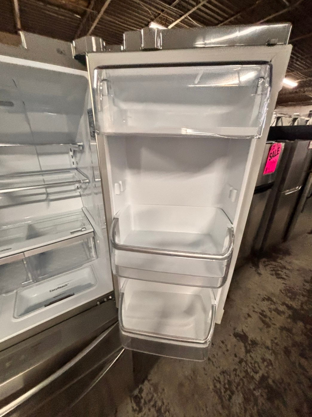 >sale🔥LG  French door 4-doors Refrigerator counter depth stainless steel w/ ice water dispenser great condition 36" used-refurbished #LGAW24BB