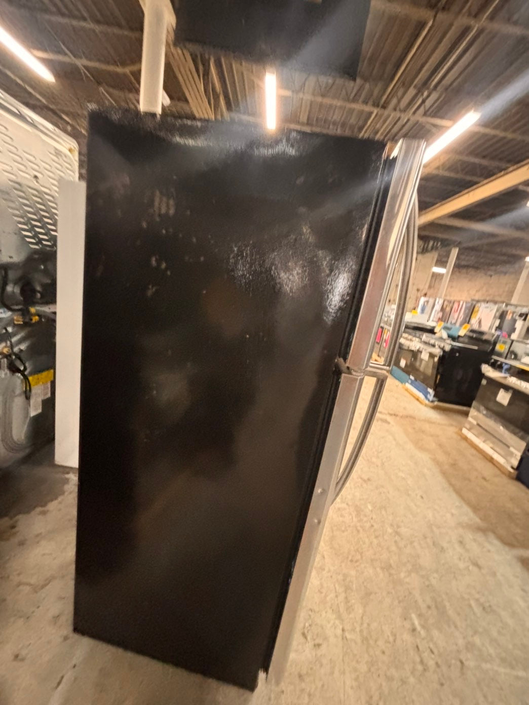>*SALE🔥🔥frigidaire 30”18cu.ft -top freezer refrigerator working 💯 stainless steel color -used refurbished 30”  #TB4RYCB