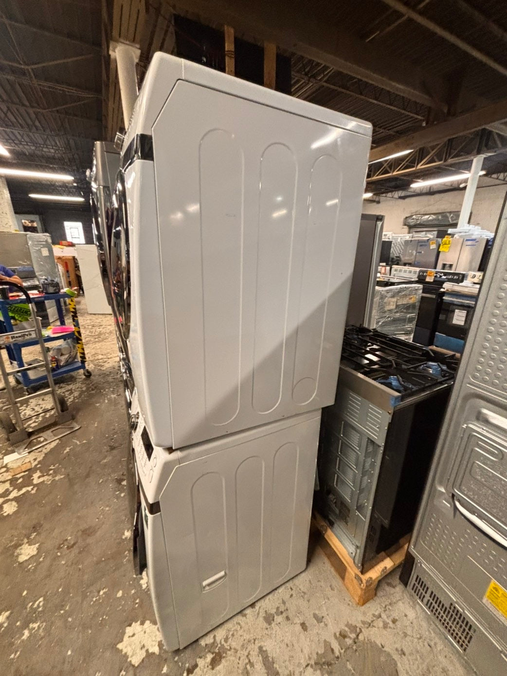 SALE🔥SAMSUNG front load washer large capacity & dryer set electric 220v front load stackable or side by side - in white #WS3RTSET