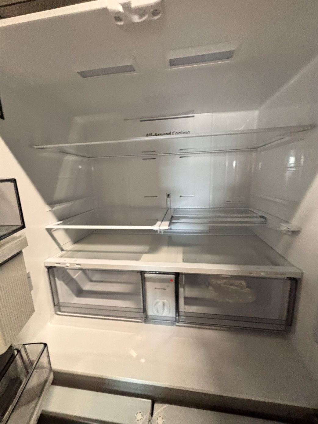 >special🎈New open box 📦 costumer return -Samsung - Bespoke 23 cu. ft. Counter Depth 4-Door French Door Refrigerator with Beverage center #RS33T41B
