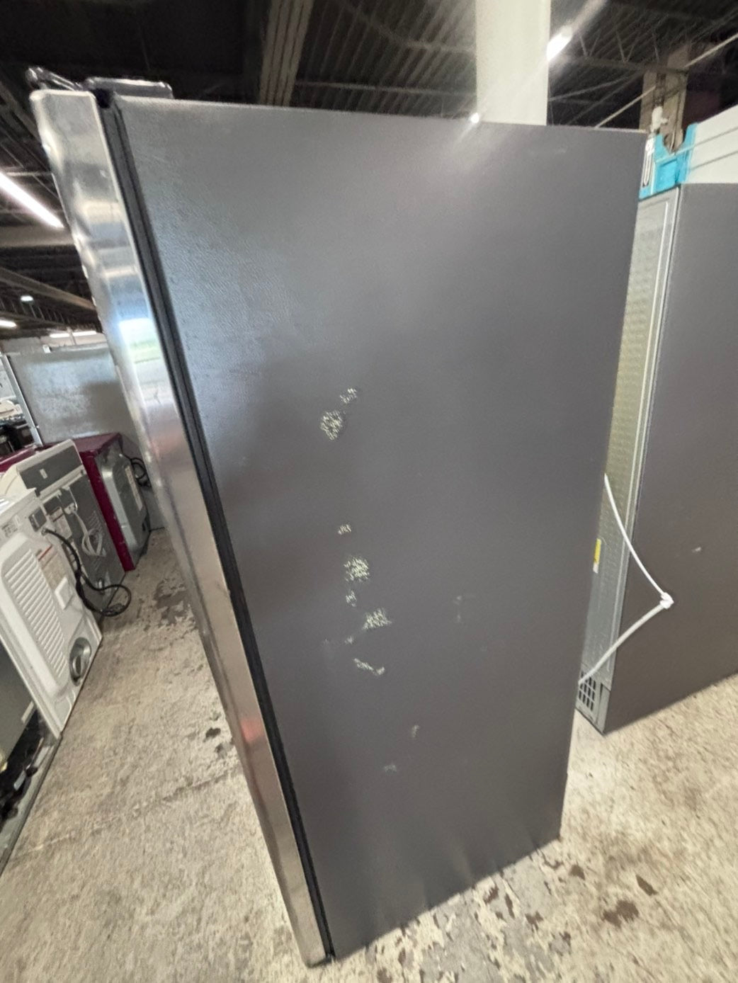 >*GE Side x side  Refrigerator stainless steel with ice maker & water dispenser /. 36” 26cu.ft used-Refurbished. Item number  #RF0044B