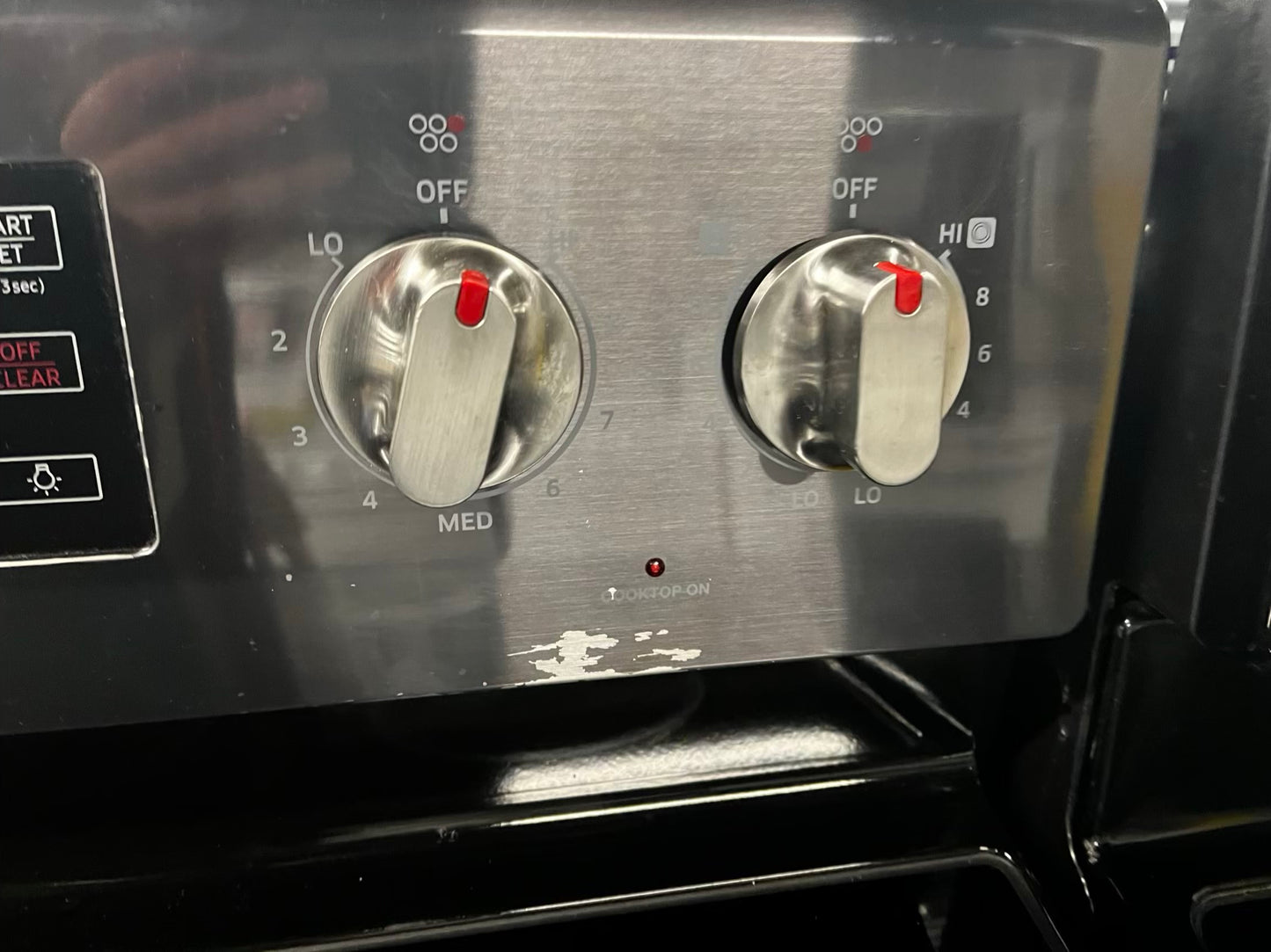 🎁Holiday Sale 🎄 Samsung electric 220v glass top range 5 burner Refurbished convection bake Broil self clean black stainless steel 30" #ER7P34B