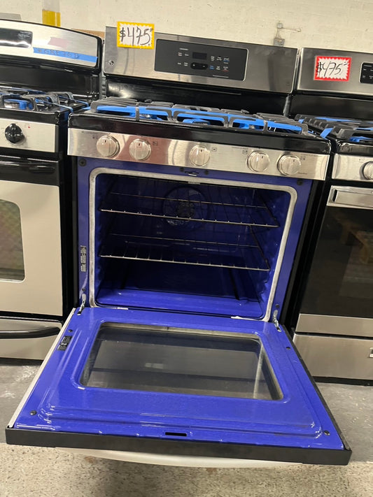 = LG convection oven Gas range 5 burner stainless steel bake broil  -used-Refurbished 30” #GR567B