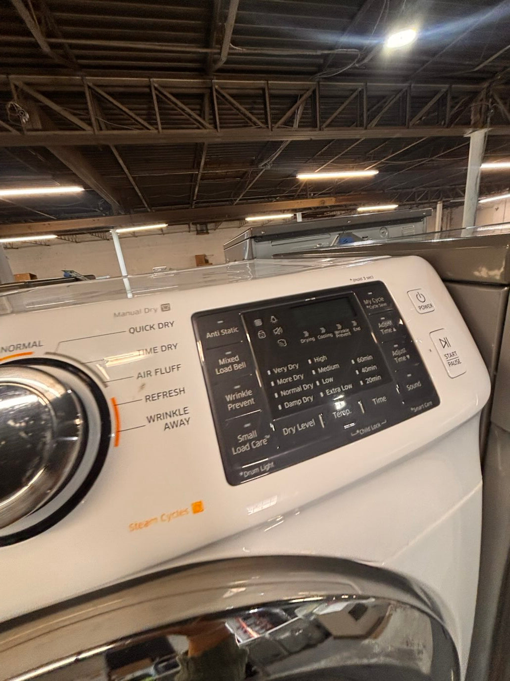 }}clearance 🔥🔥Samsung steam washer 4.5 cu ft & dryer 7.5 cu ft set electric steam 220v front load stackable or side by side - sensor dry white color   #WSH11SET