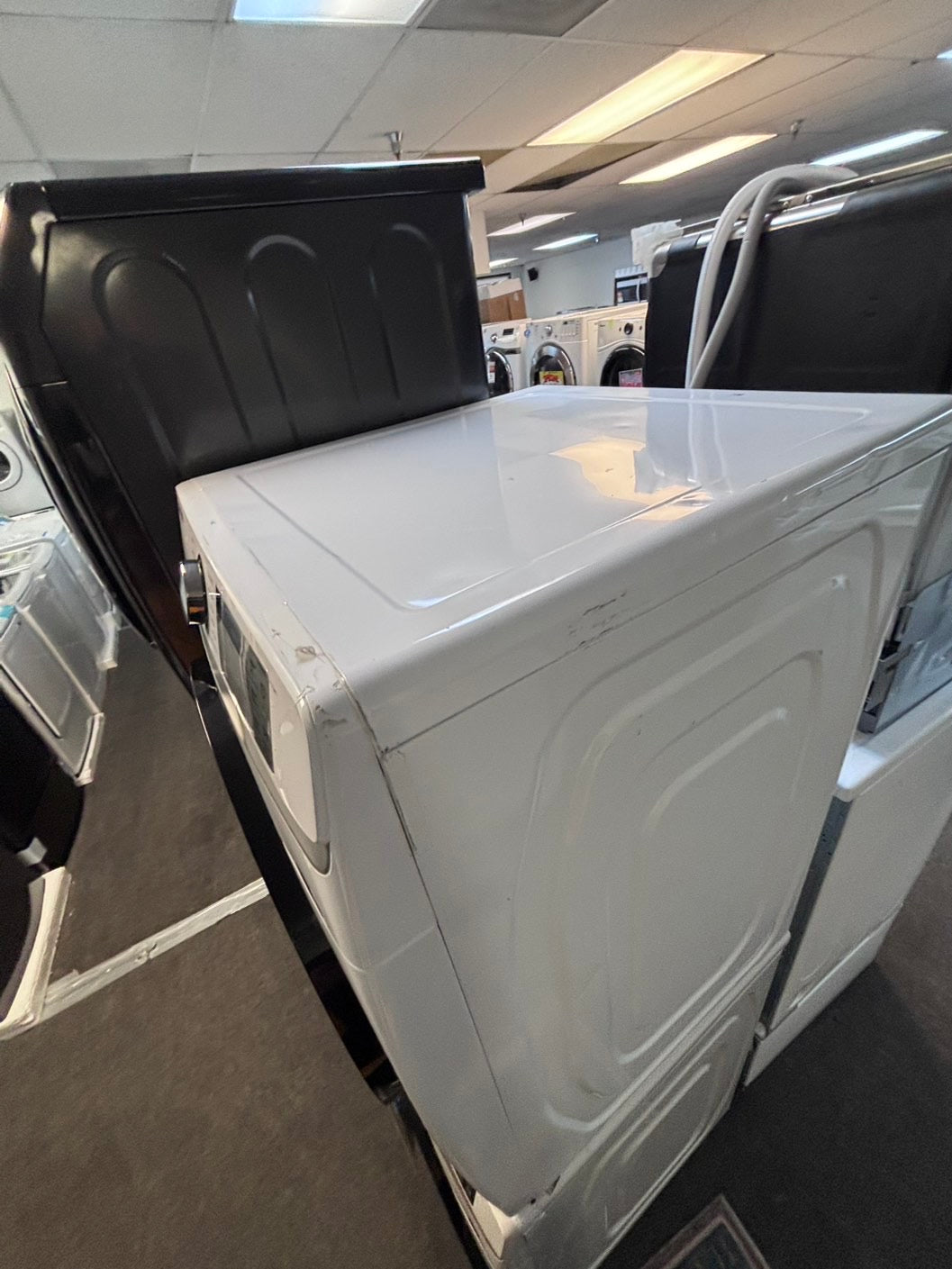 >Open Box 📦 Scratch & Dent mix match Samsung 5.0cu. ft. High-Efficiency Front Load Washer  with Self-Clean+ & Samsung 7.5 cu. ft. Vented Smart Stackable Electric 220v Dryer In White w/ Steam 27" in #WM315TBSET