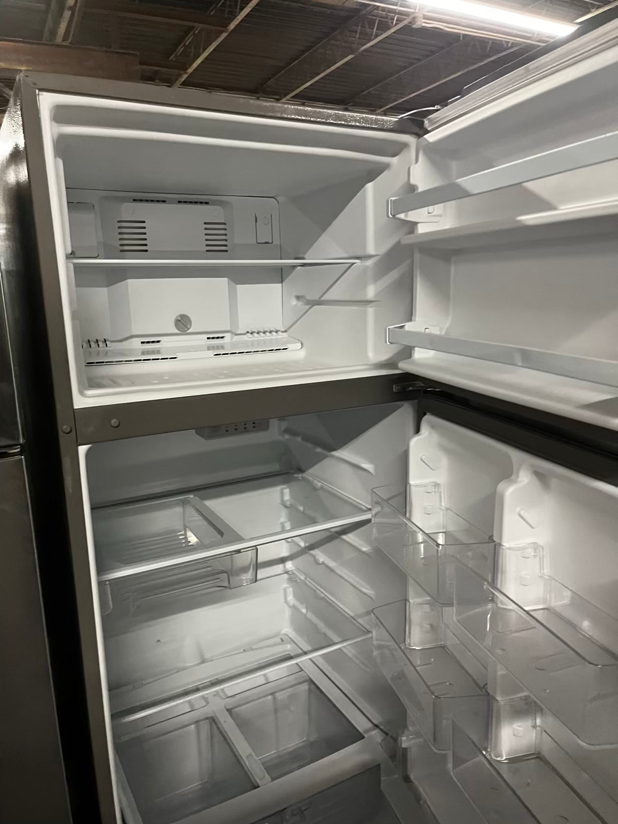 Whirlpool 28”top freezer refrigerator stainless steel 28" counter depth #RF394678B