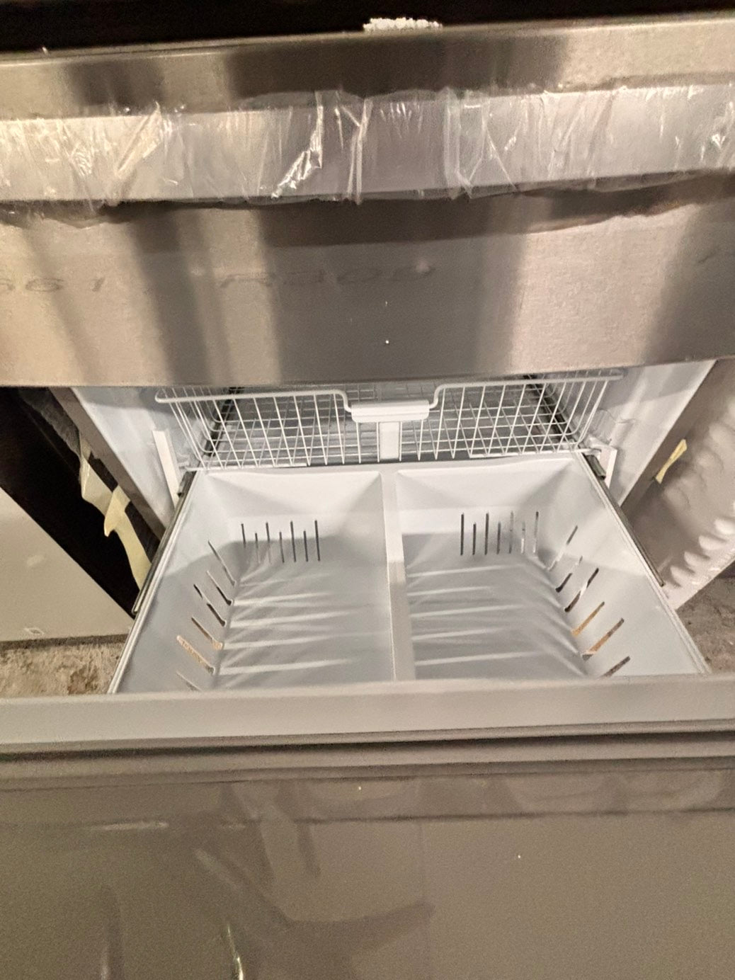 >Whirlpool - 25 Cu. Ft. Wide French Door Bottom Mount Refrigerator with Two-Tier Freezer Storage - Stainless Steel #FDWR331B