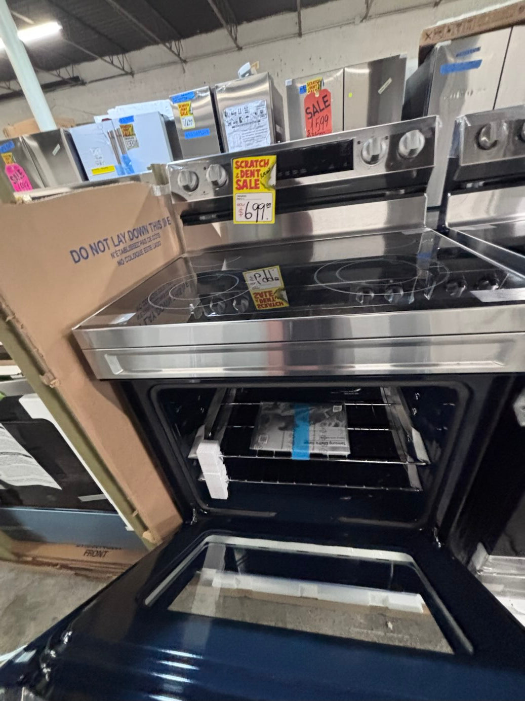 } new open box 📦 samsung four burner stainless steel  ,bake broil , self clean #WP546SB