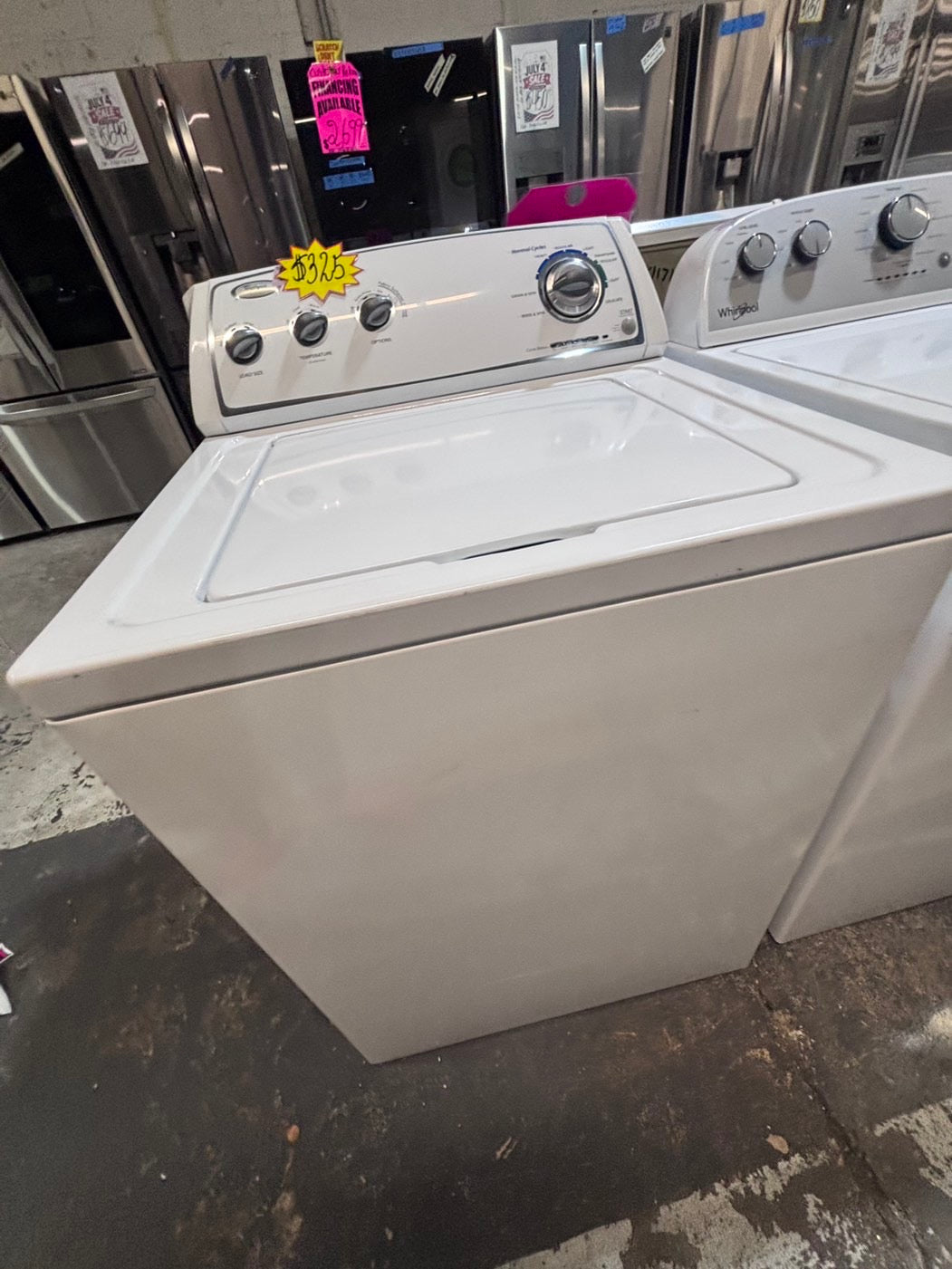 >*sale🎈whirlpool Top load washing machine w agitator 27" in good condition,used-Refurbished #TWP116B