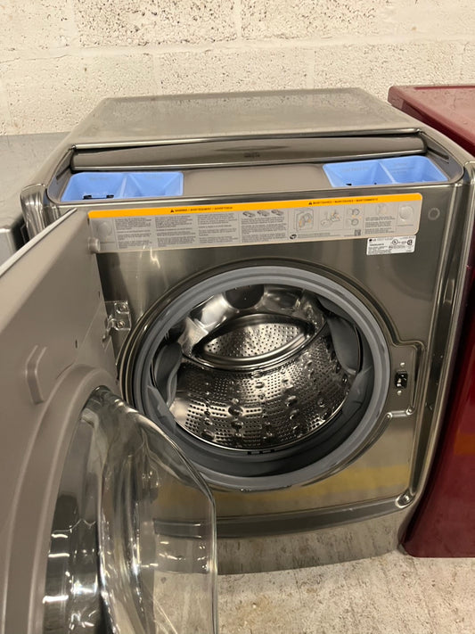 LG 4.5 cu. ft. Graphite Front Load Steam Washer 27-inch front load washer with 14 different programs and a 1,300 RPM operation #LFW45CBB