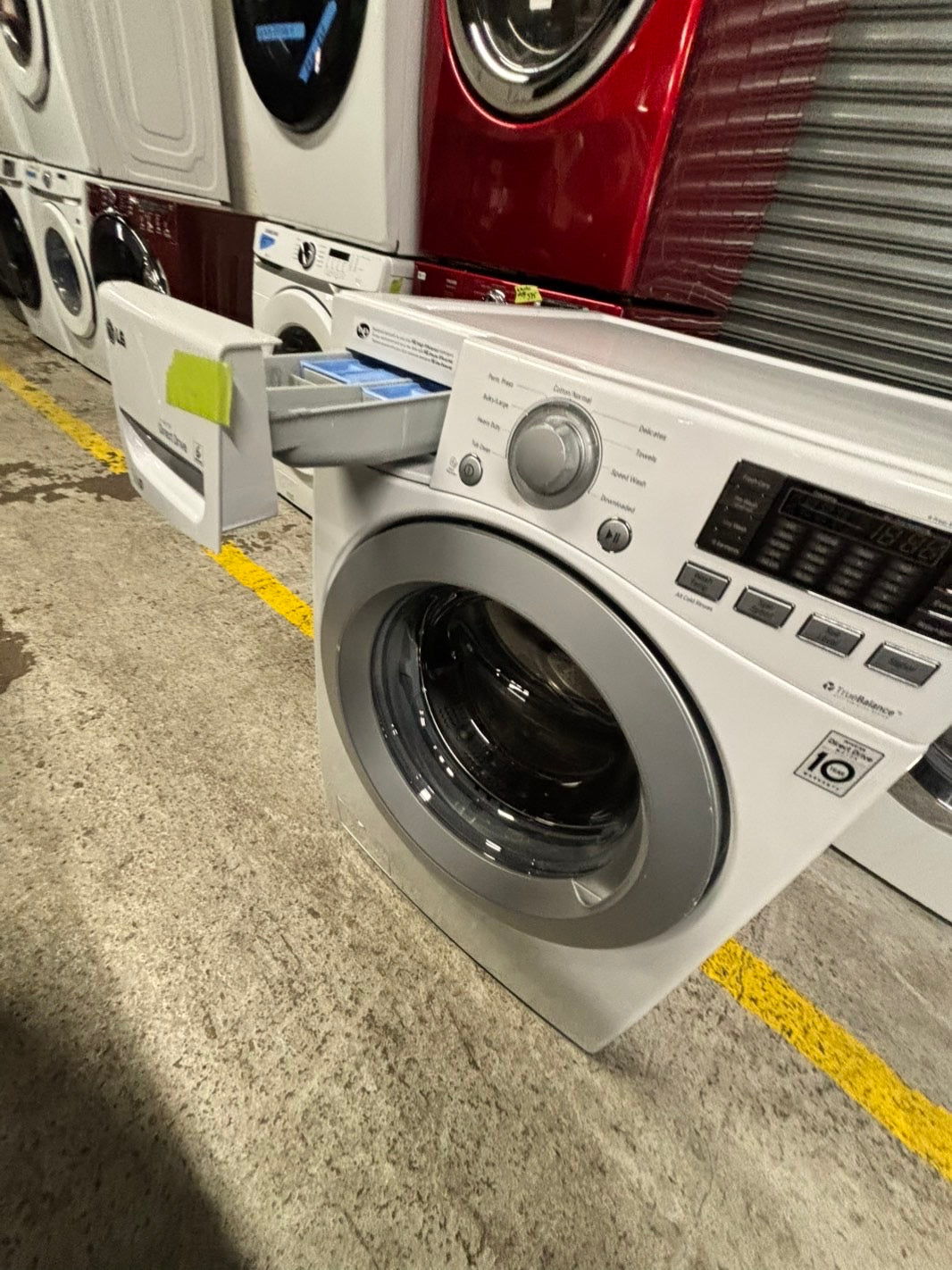 -📢black Friday sale 🦃 LG front load steam washer 4.5cu.ft large capacity stainless steel drum used-refurbished #FWLG15B