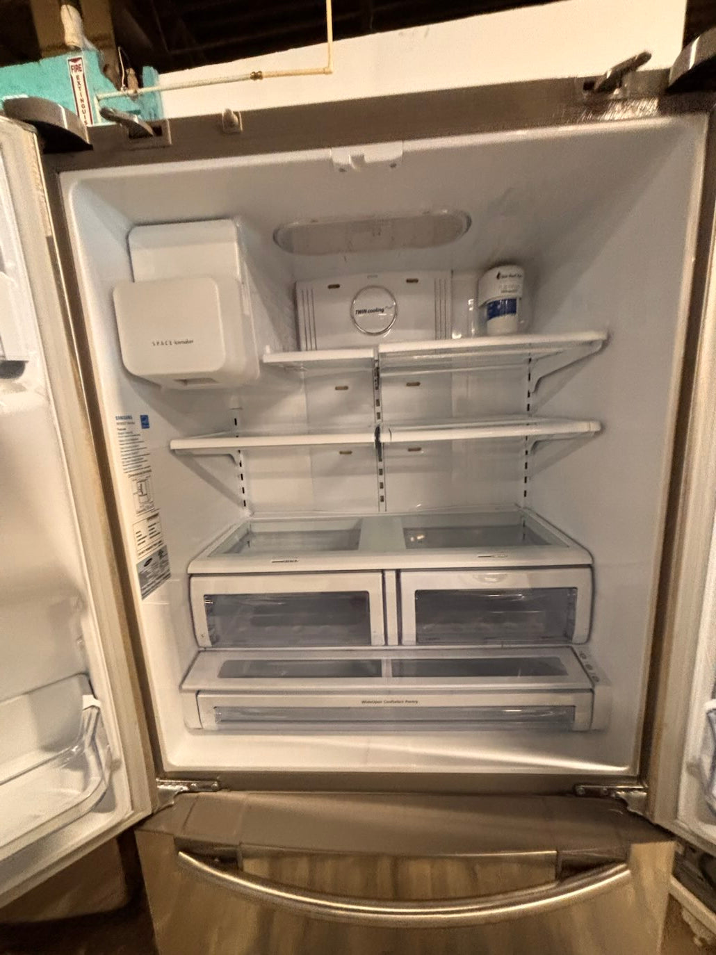 }} SPECIAL 🔥Samsung 36”x 68”1/2 H French door Refrigerator counter depth  24.1/2 depth , stainless steel w/ ice water dispenser , good  condition 36" used-refurbished #SJFDD24B