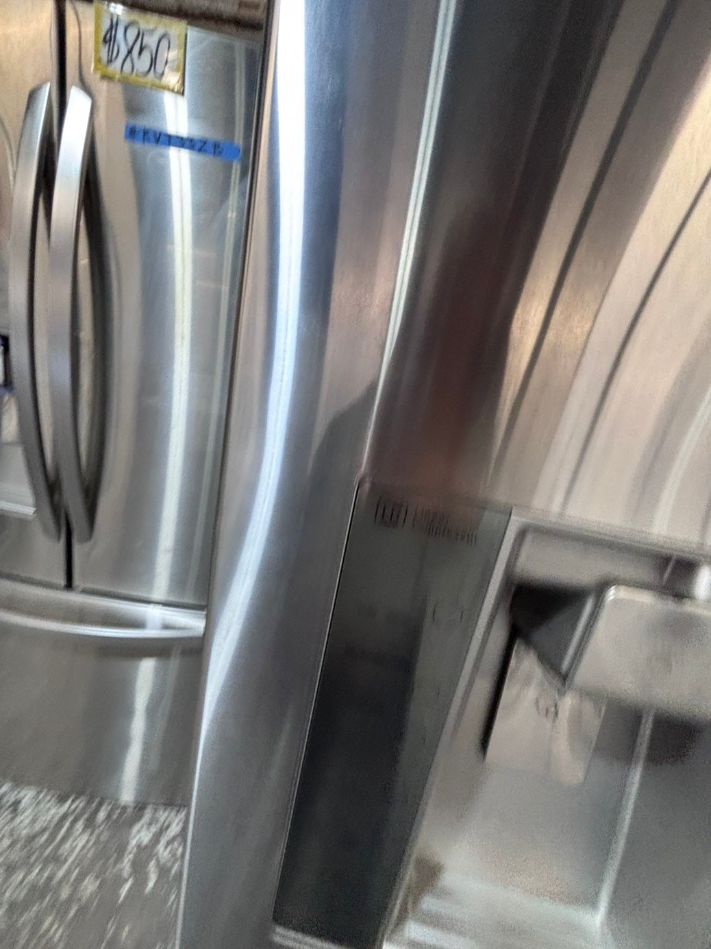 >>special price 💥LG  French door Refrigerator counter depth stainless steel w/ ice water dispenser great condition 36" used-refurbished #KVVF14B