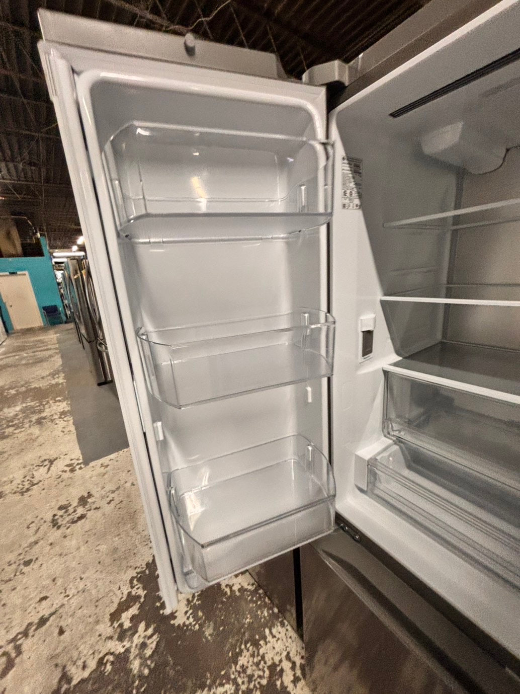> LG new open box 📦 costumer return 27 cu. ft. SMART Counter Depth MAX French Door Refrigerator with Ice and Water, ADA Comp in PrintProof Stainless Steel #RLG27AB