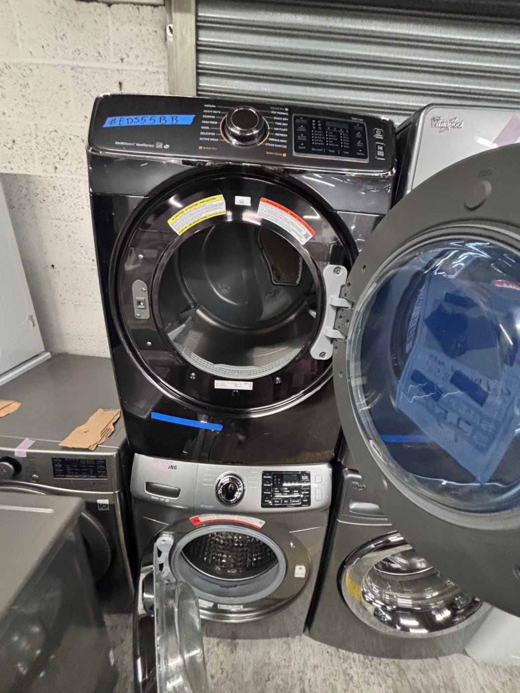 >>special Memorial Day🔥 mix & match Samsung gray washer 4.5cu. ft. Large capacity, & electric dryer set in great condition 27” stackable or side by side  used-refurbished  #SFL10BSET