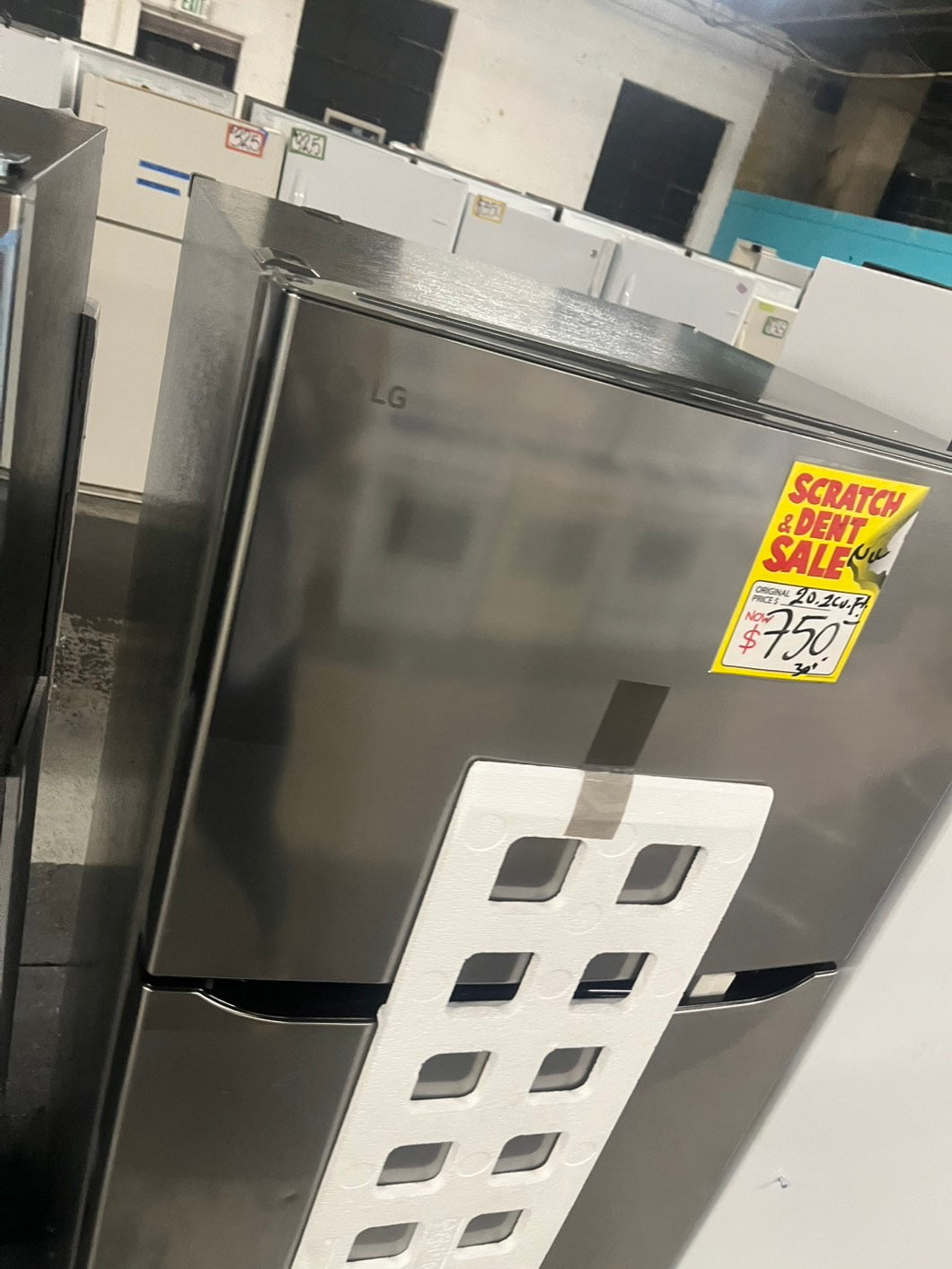 Open box 📦 New S/d LG 30 in. W 20 cu. ft. Top Freezer Refrigerator w/ Multi-Air Flow and Reversible Door in Stainless Steel,ENERGY STAR #RFLG208B