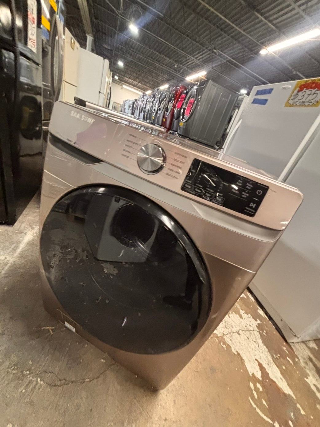 >*Samsung steam washer 4.5 cu ft large capacity used,refurbished Tuscan  color  #W7TWWB