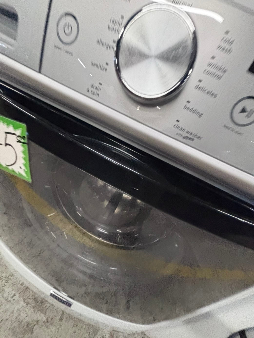 >>maytag white washer 4.5cu. ft. Large capacity, in great condition 27” stackable or side by side  used-refurbished  #FWM7746B