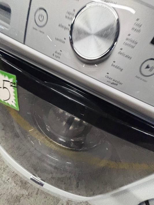 >>maytag white washer 4.5cu. ft. Large capacity, in great condition 27” stackable or side by side  used-refurbished  #FWM7746B