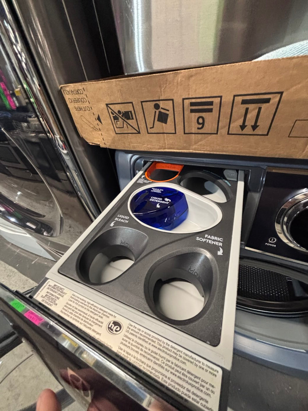 }new Open Box 📦 Scratch Electrolux Electrolux - Front Load Perfect Steam Washer with LuxCare Wash - 4.5 Cu. Ft - Denim Blue #WEEA3TB