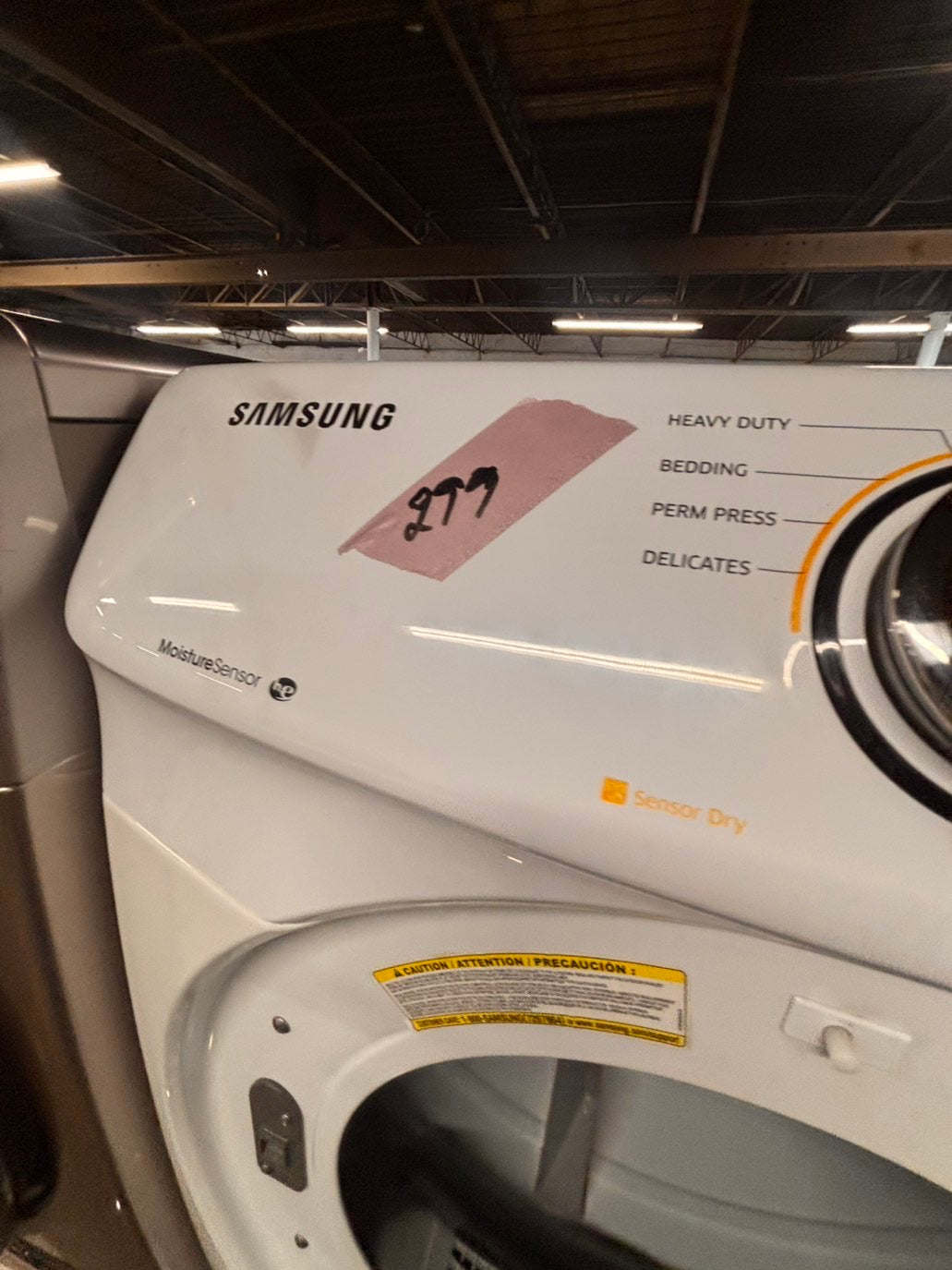 >*Samsung steam washer 4.5 cu ft & dryer 7.5 cu ft set electric steam 220v front load stackable or side by side - sensor dry white color   #WD718SET