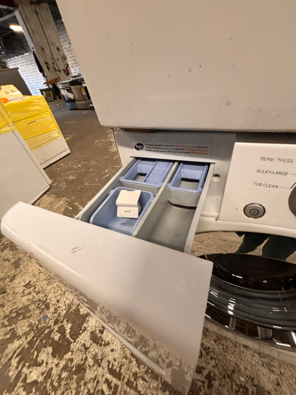 } } special🔥LG washer & dryer set large capacity,electric 220v front load stackable or side by side - sensor dry , working 💯 with warranty ! in white color used,refurbished #LGWW94SET