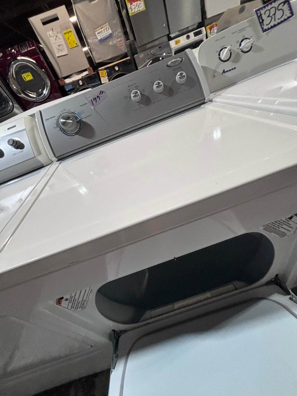>*whirlpool side x side extra large capacity electric 220v dryer   27” used -Refurbished #WED55B