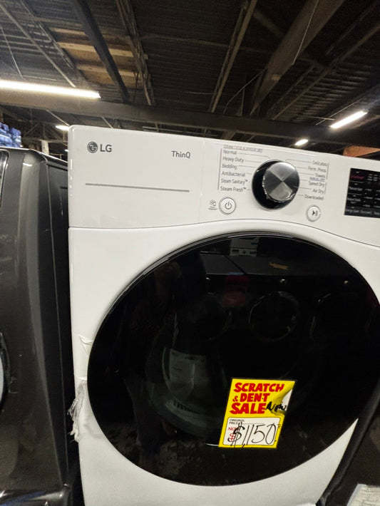 >LG new Open Box 📦 Scratch & dent mix & match 4.5 cu. ft.  Large Capacity Front Load Washer -& 7.4 cu. ft. Large Capacity Front Load Electric Dryer - White mix & match Set / stock number #WDB4AB