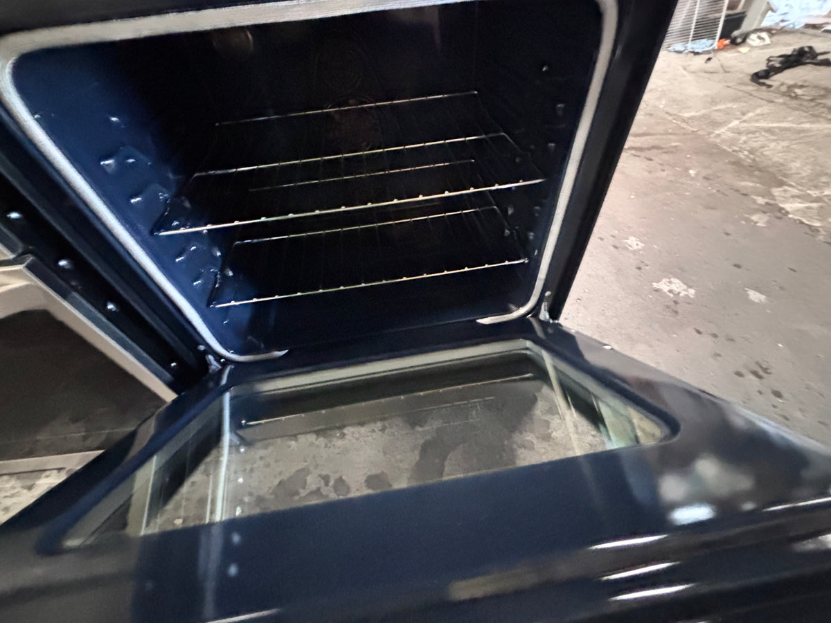 } samsung electric 220v glass top range bake Broil roast self clean convection oven stainless steel working 💯  with warranty ! 30" used-Refurbished #SAQS71B
