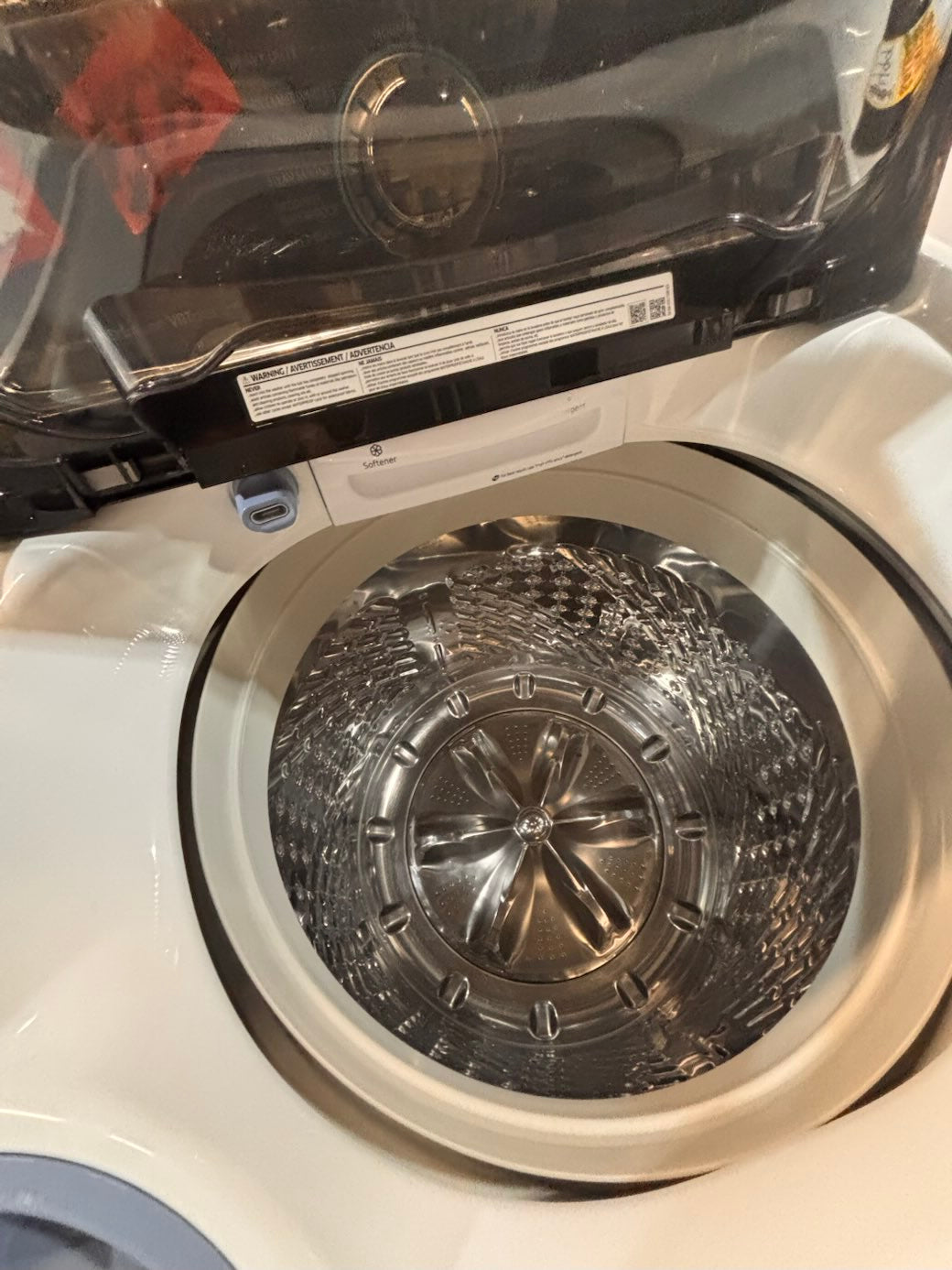 } }Samsung 27” white color Top load washer extra Large capacity 5.5cu.ft stainless steel Drum working 💯  with warranty ! used,refurbished #SAWTL12B