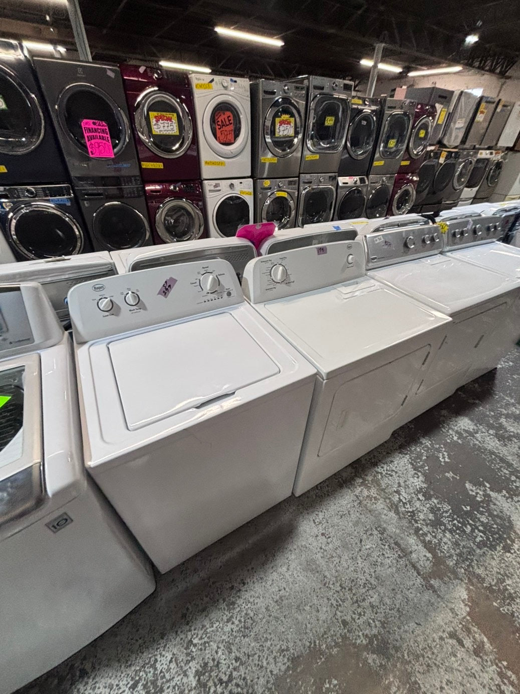 >*sale🔥Roper top load washer  & electric dryer 220v  set top load side by side #SPR2T1B