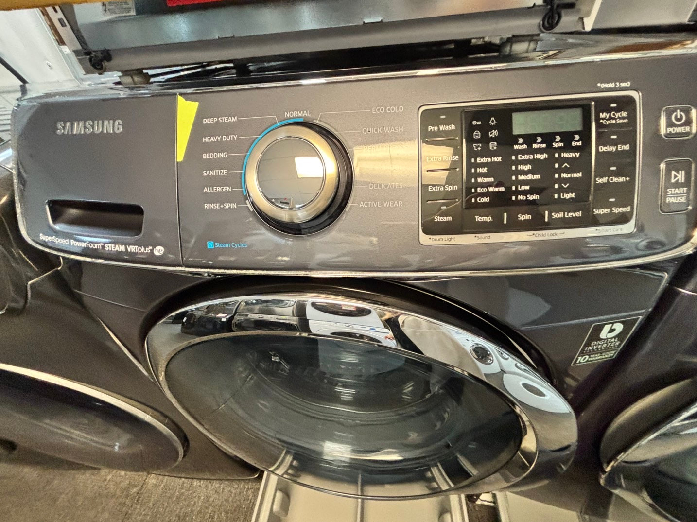 🎄🎄Christmas sale 🎅Samsung  washer & dryer GAS set front load stackable or side by side large capacity stainless steel drum w/pedestal extra storage 27" Refurbished #WDG1167L