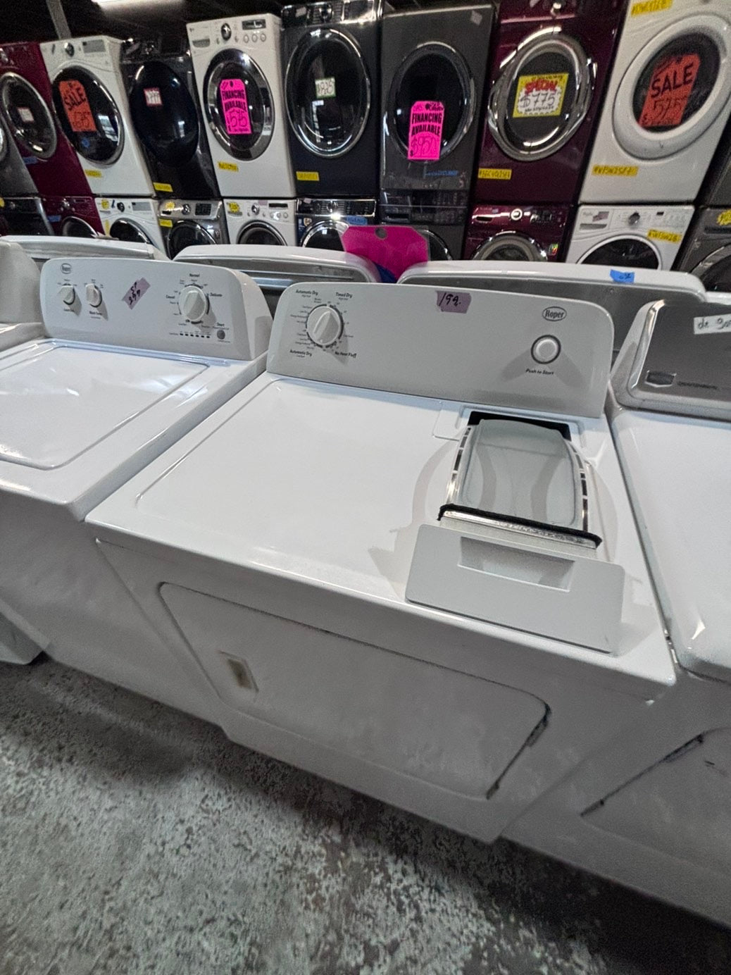 >*sale🔥Roper top load washer  & electric dryer 220v  set top load side by side #SPR2T1B