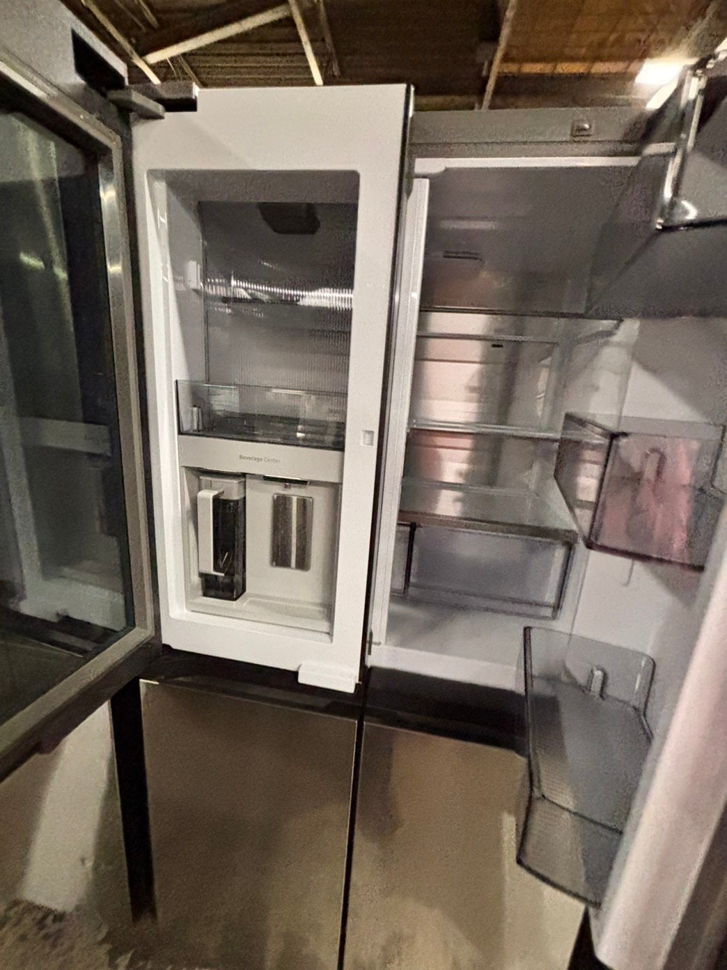 >special 🎈New open box (costumer return Samsung - Bespoke 23 Cu. Ft. 4-Door Flex French Door Counter Depth Refrigerator with Auto Open Door -#RFS3335YB
