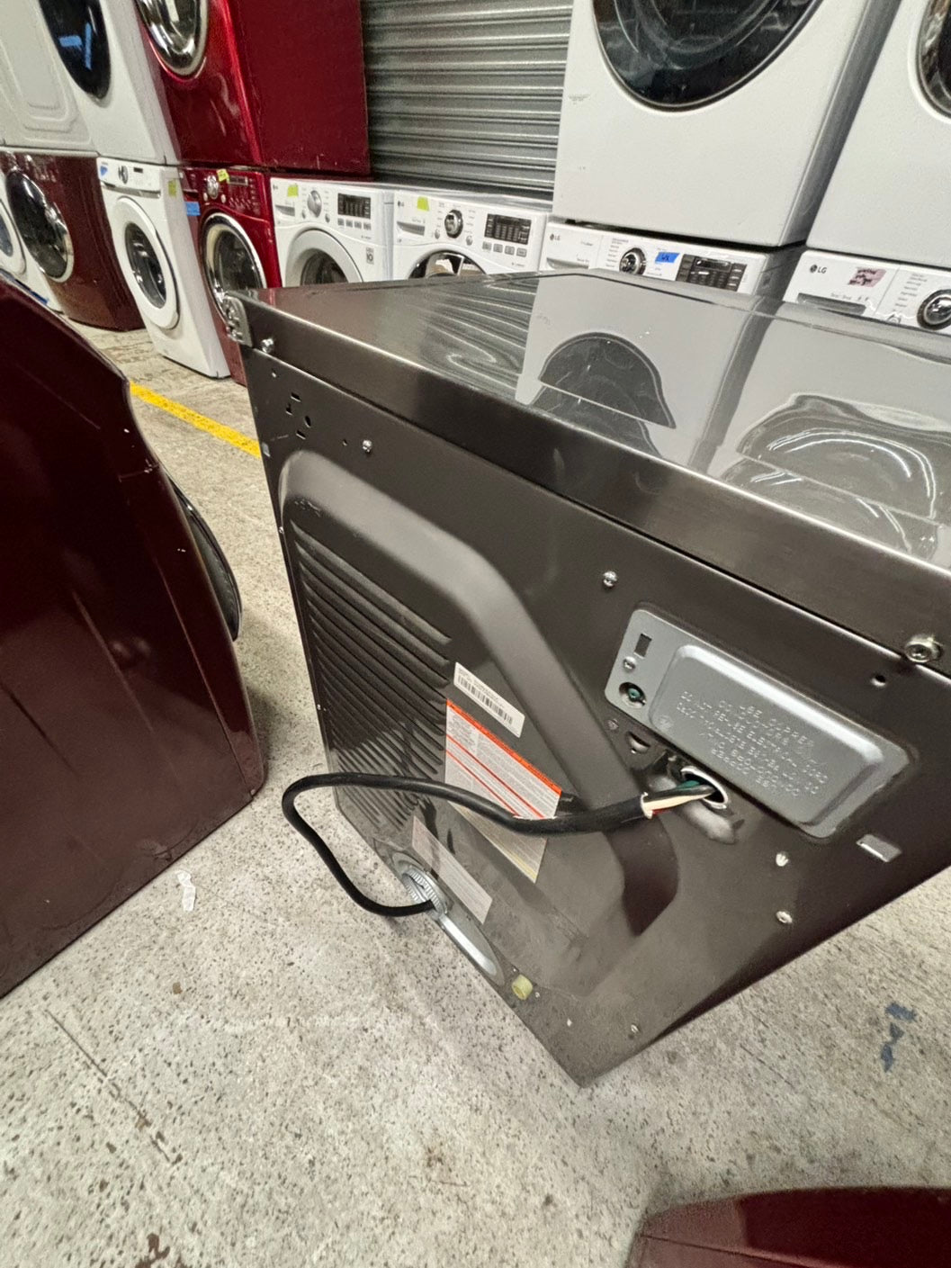 - 📢black Friday sale 🦃 Samsung Sensor dry steam electric 220v dryer front load stainless steel drum 7.5cu.ft. large capacity  27" silver #ESD1M1B