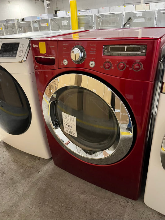 LG front load stackable electric 220v dryer in red 27" #ED419PB