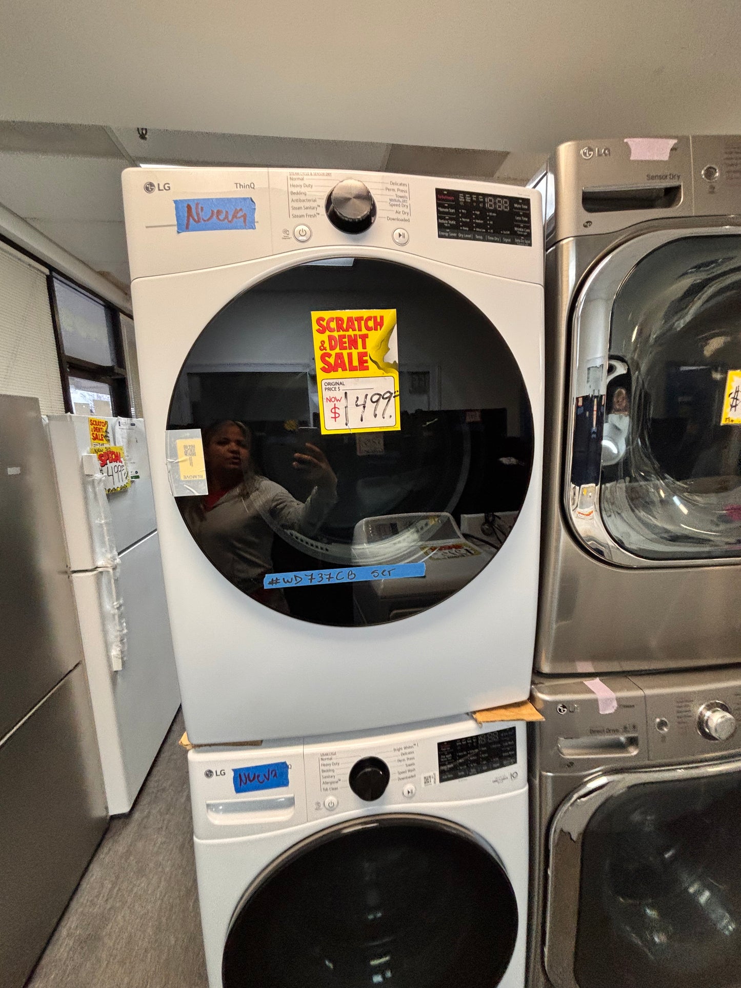 >Open Box 📦 Scratch & Dent 4.5 cu. ft. Ultra Large Capacity Front Load Washer - White
 & 7.4 cu. ft. Large Capacity Front Load Electric Dryer - White Set / stock number #WD737CB