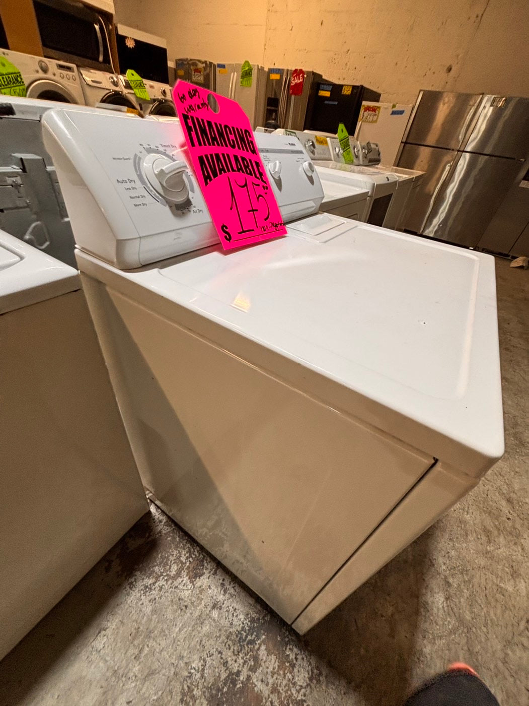 >*Sale🔥kenmore side x side large capacity electric 220v dryer  in white 27” Refurbished #KKED81B