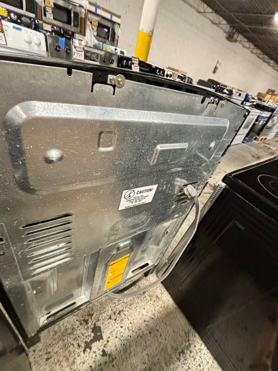 GE coils electric range 220v 4 burner coil Refurbished  bake Broil self clean in black 30" #RE8942JB-TR