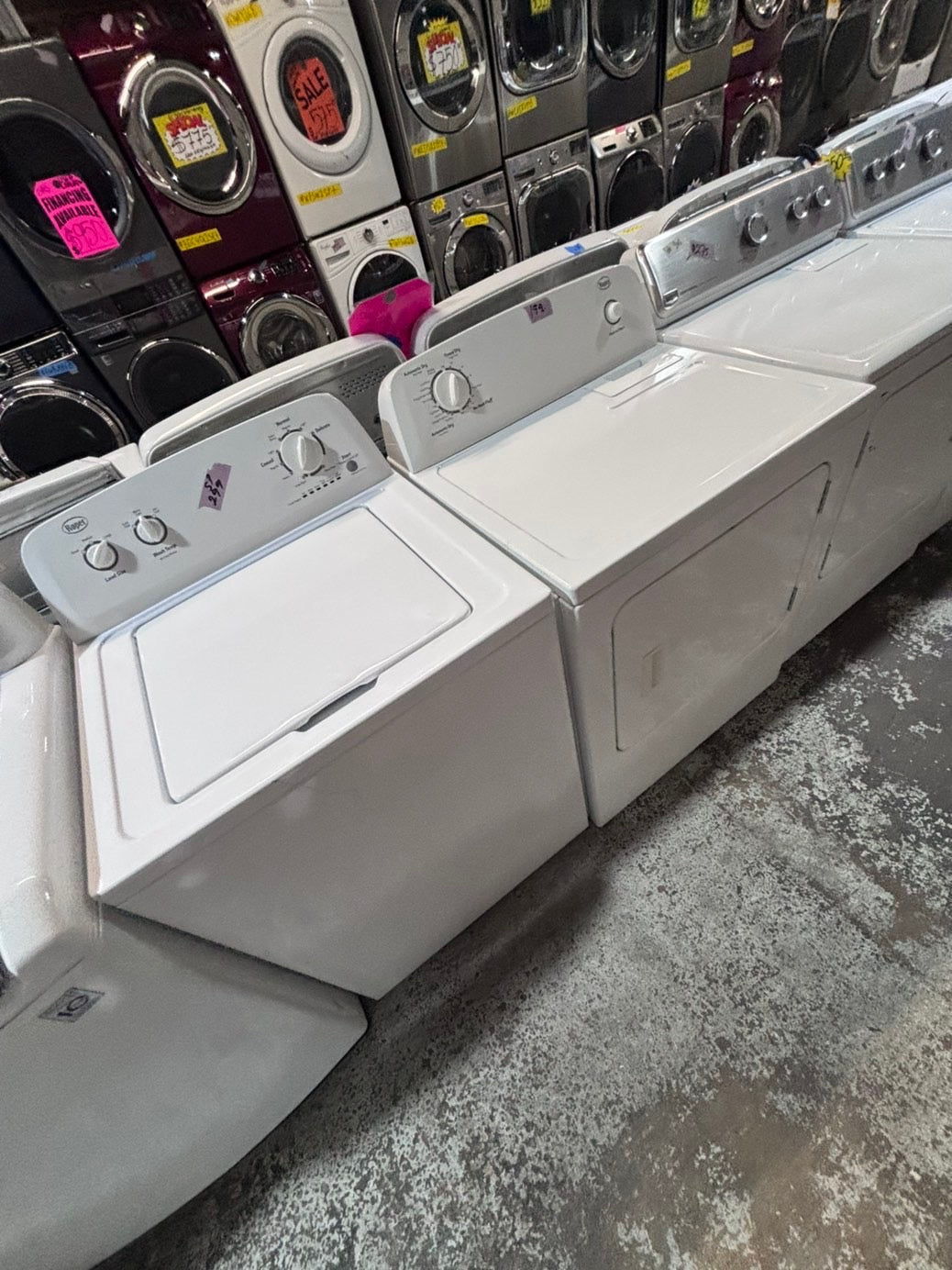 >*sale🔥Roper top load washer  & electric dryer 220v  set top load side by side #SPR2T1B