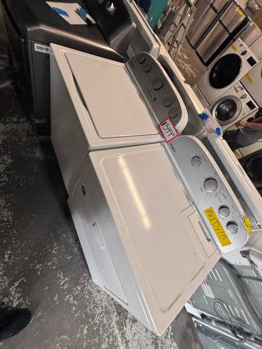 >*whirlpool top load washer large capacity with removable agitator  & electric dryer 220v  set top load side by side #MRM23YB