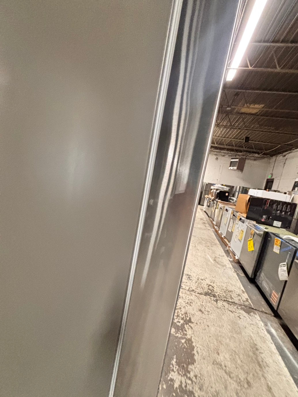 > LG new open box 📦 costumer return 27 cu. ft. SMART Counter Depth MAX French Door Refrigerator with Ice and Water, ADA Comp in PrintProof Stainless Steel #RLG27AB