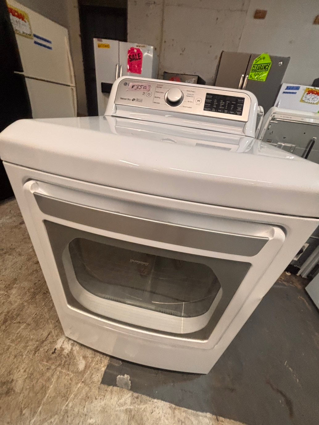 >*LG side x side extra large capacity electric 220v dryer   27” used -Refurbished #DELE65B