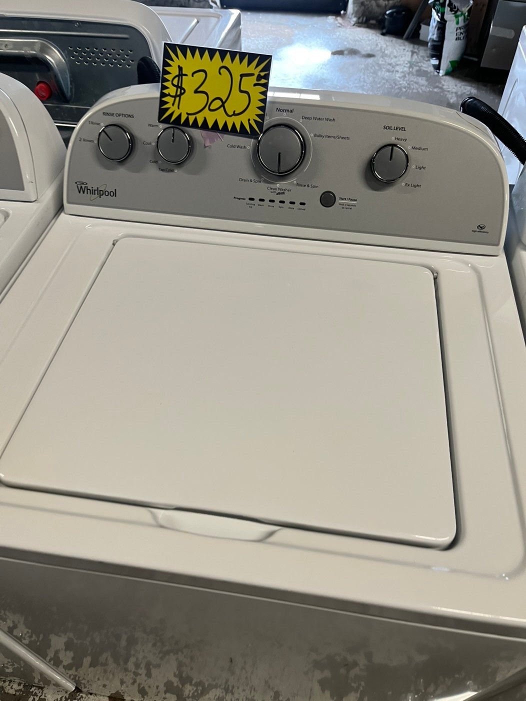 Whirlpool Top load washing machine w agitator 27" used-Refurbished #WHPT26B