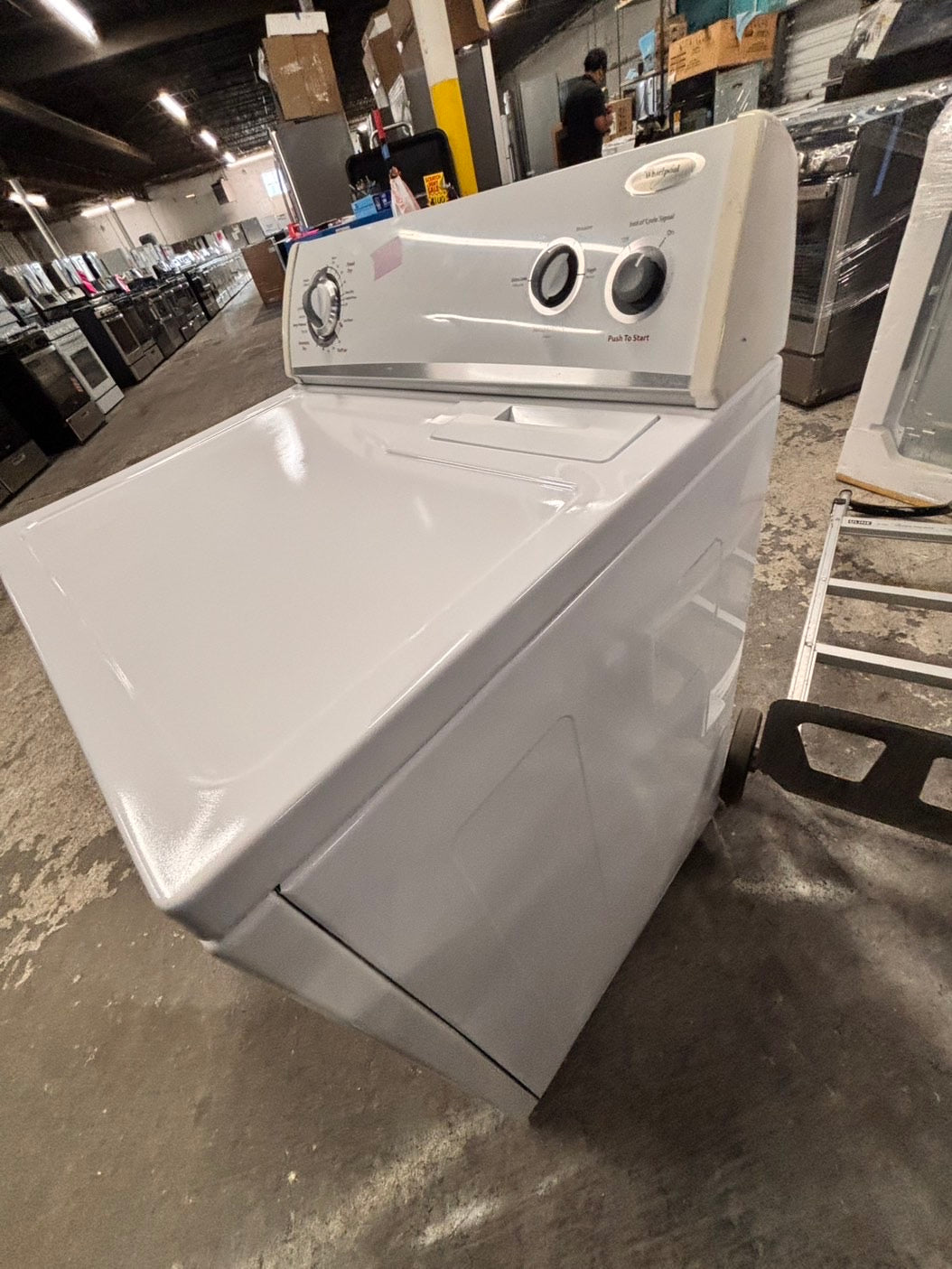 >great condition whirlpool 29” large capacity electric dryer 220v side by side used-refurbished #WDY65PB