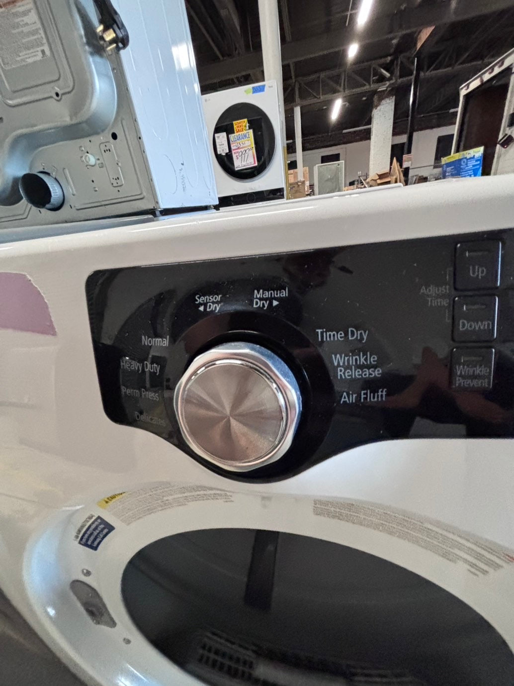 >*July 4th sale 🔥🇺🇸 samsung sensor Dry front load stackable electric 220v dryer in white  color used-refurbished 27" #DSR3NB