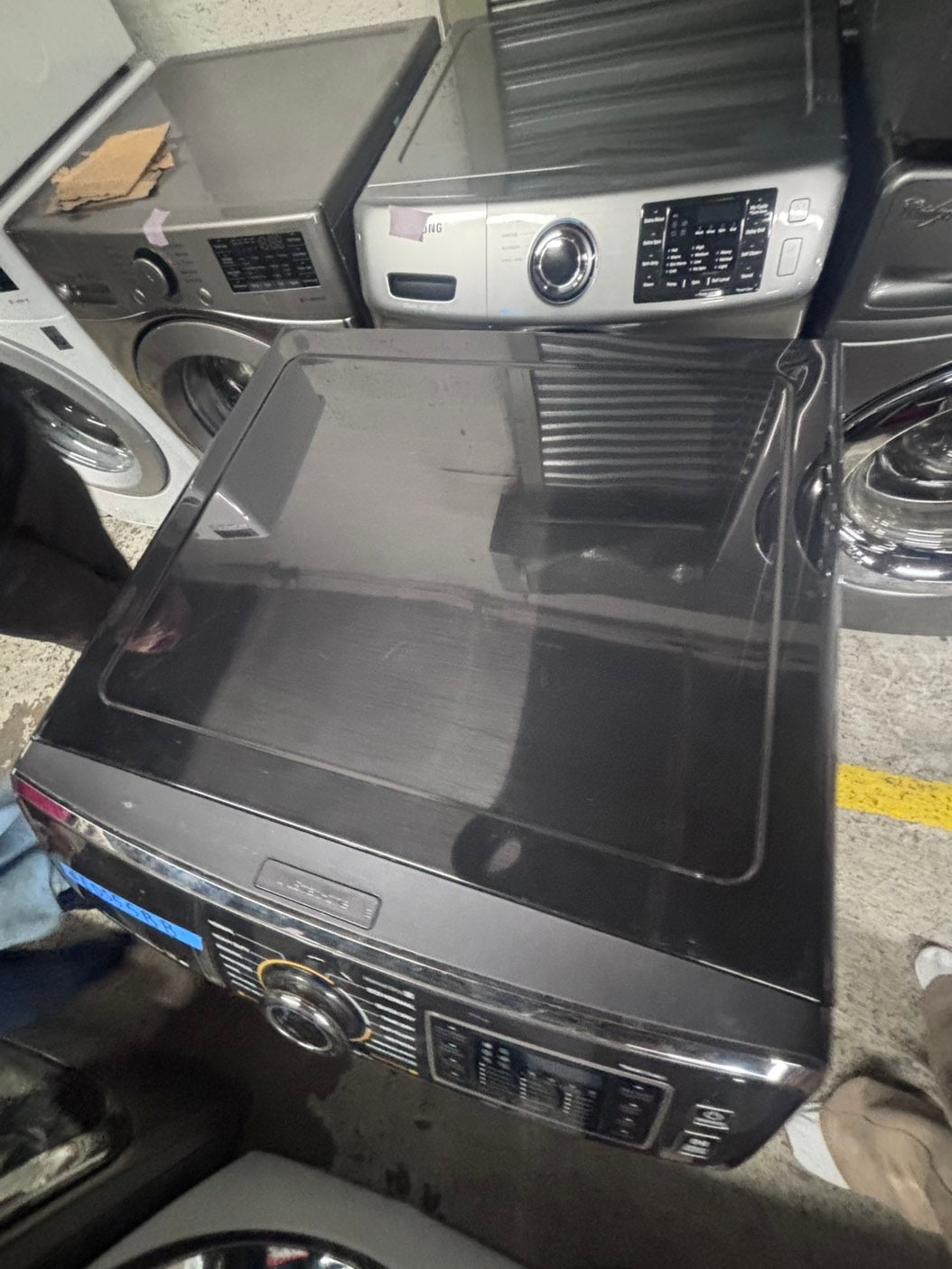 >>special Memorial Day🔥 mix & match Samsung gray washer 4.5cu. ft. Large capacity, & electric dryer set in great condition 27” stackable or side by side  used-refurbished  #SFL10BSET