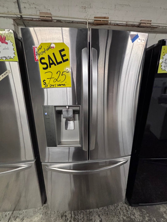 >Sale💥🔥LG French door Refrigerator stainless steel w/ ice water dispenser 36" #RF27H7B