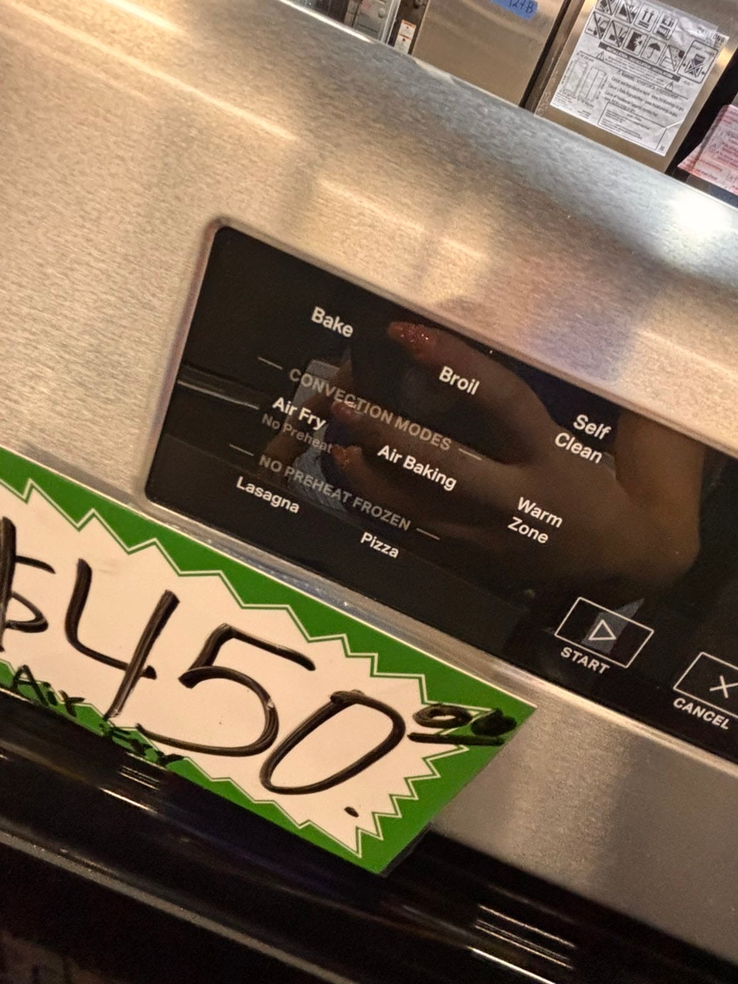 >*whirlpool electric Air-fry 220v glass top range convection-oven  bake Broil roast self clean stainless steel 30" used-Refurbished #EAF661B